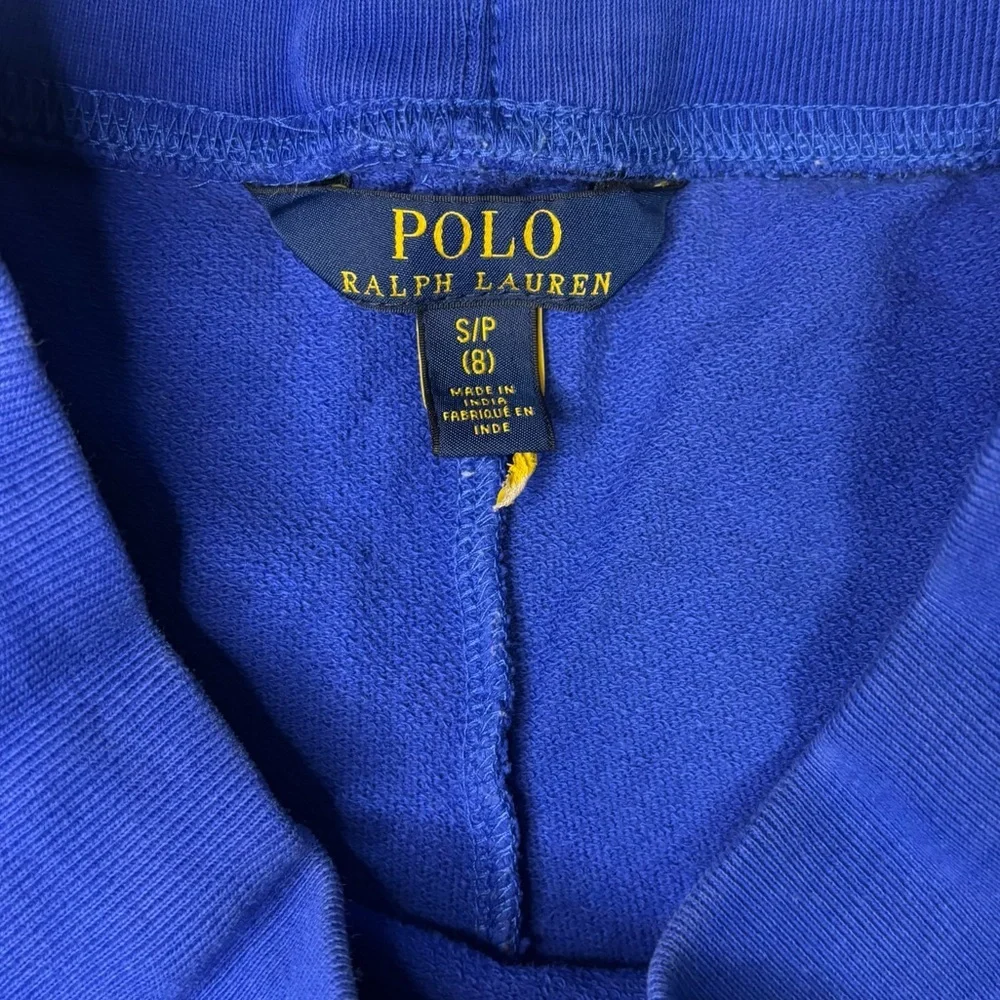 Polo Ralph Lauren Boys Blue Logo Fleece Cut Off Bermuda Shorts